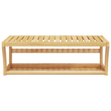 Parede de rack de toalha Vidaxl -Bambu 60x25x20 cm