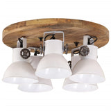 Vidaxl Lampada a soffitto 25 W E27 50x50x25 cm bianco