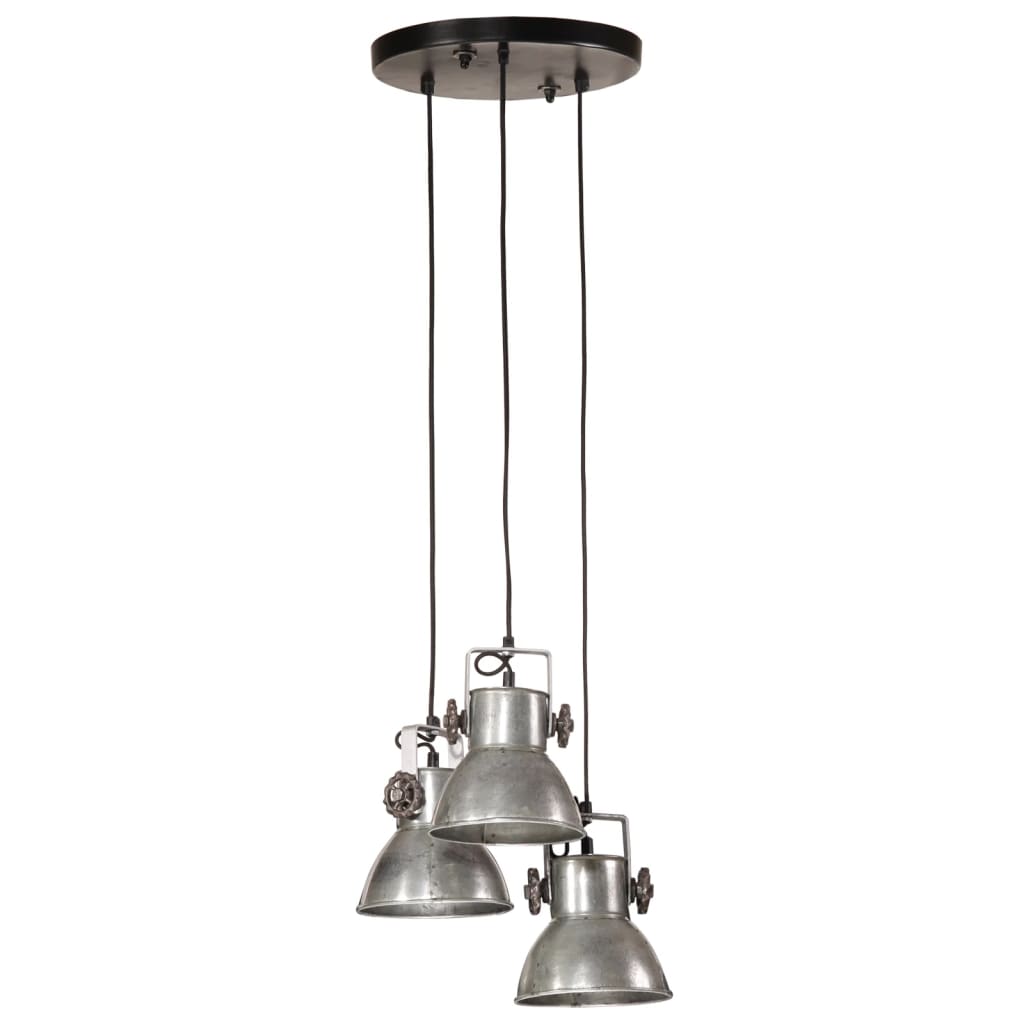 Lampka wisząca vidaxl 25 W e27 30x30x100 cm vintage srebrna kolorowa