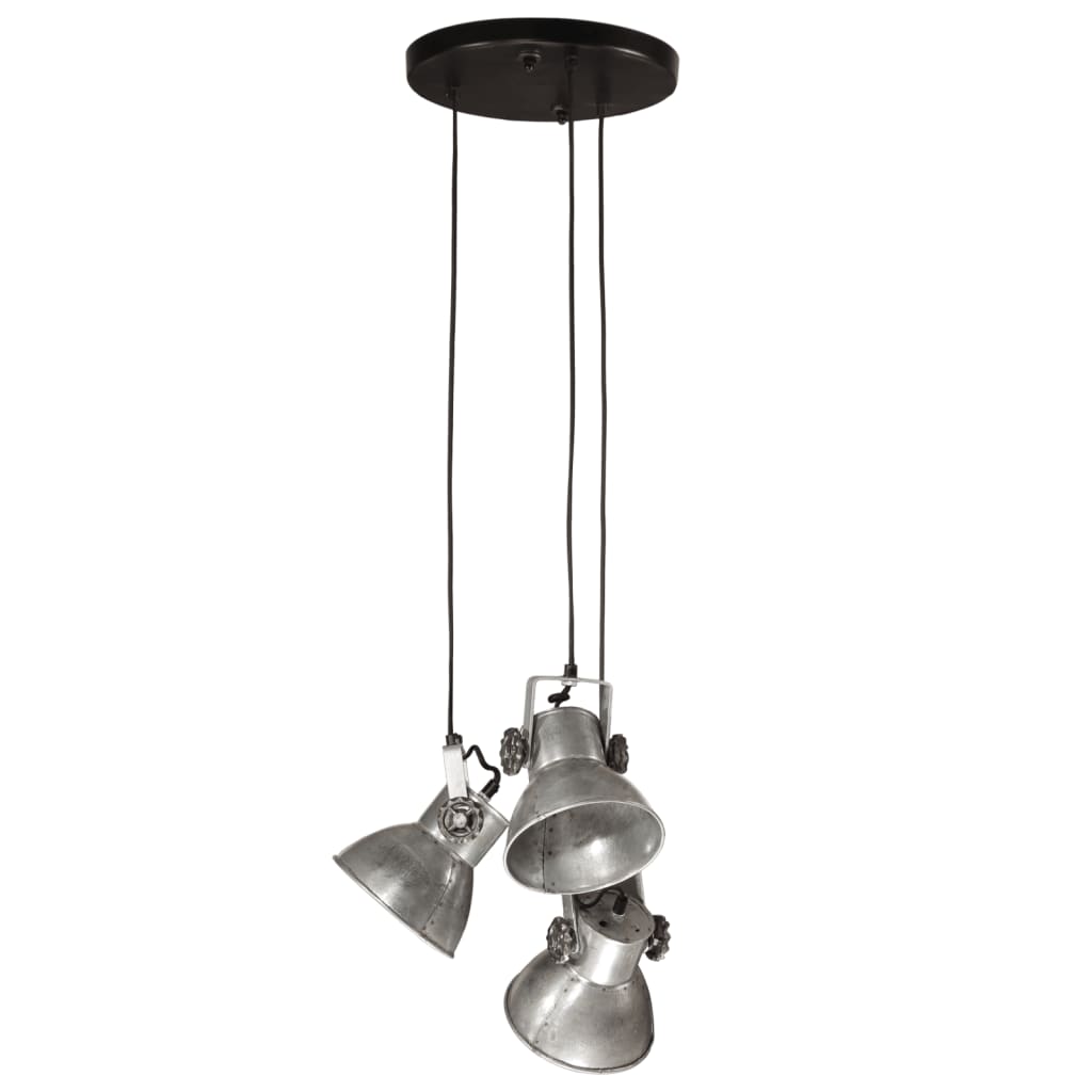 Lampka wisząca vidaxl 25 W e27 30x30x100 cm vintage srebrna kolorowa