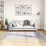 Vidaxl rug washable anti-slip 150x230 cm gray and gold colored