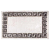 Vidaxl rug washable anti-slip 150x230 cm white and black