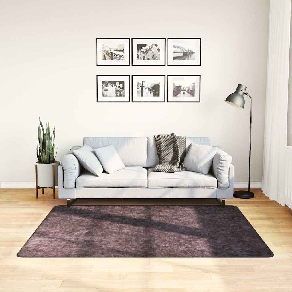 Vidaxl rug washable anti-slip 120x170 cm anthracite-colored