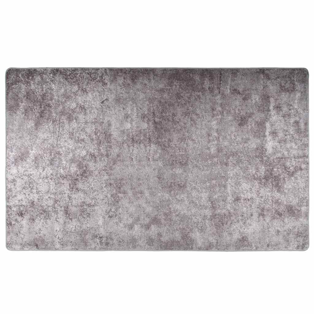 Vidaxl rug washable anti-slip 120x170 cm gray
