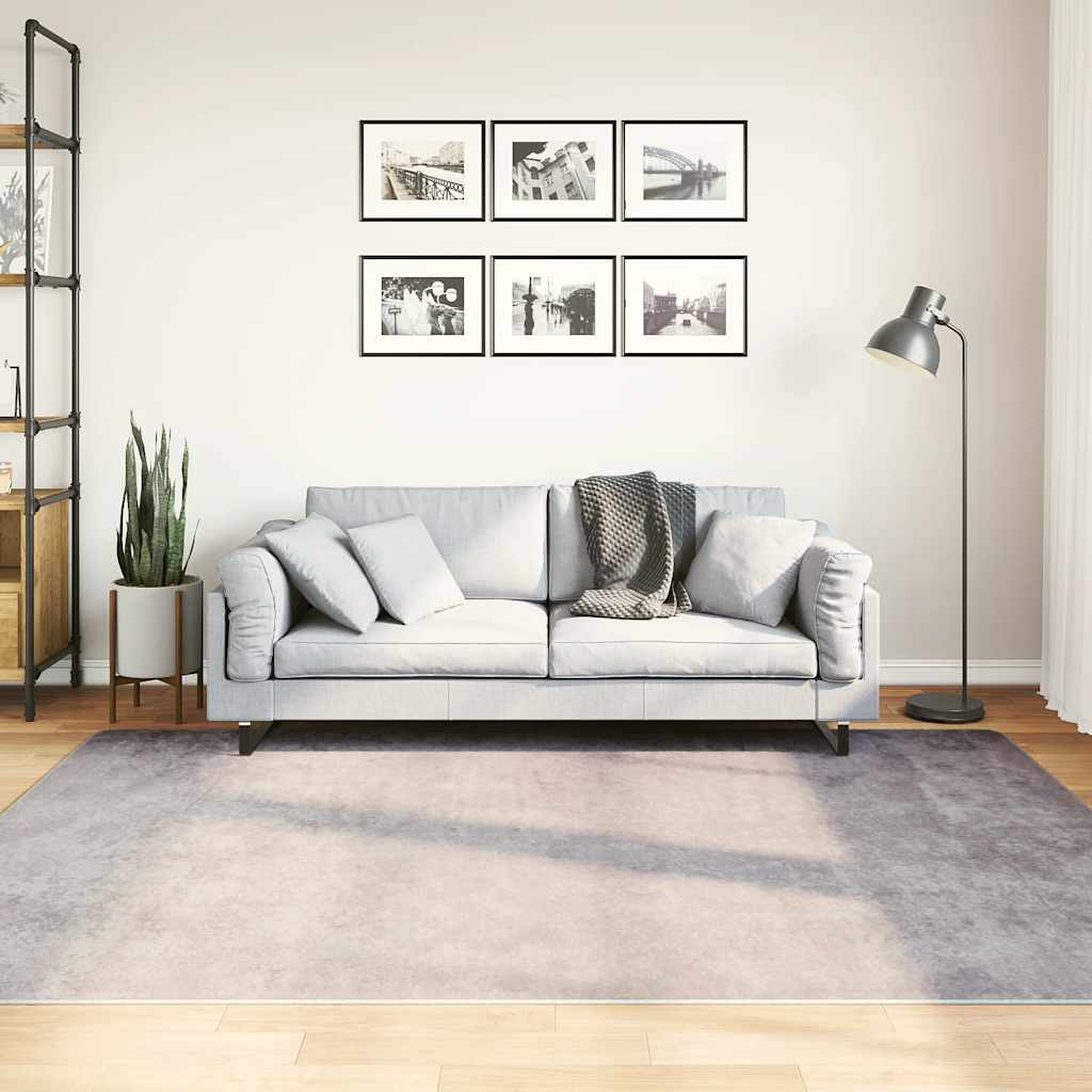 VidaXL rug washable anti-slip 150x230 cm gray