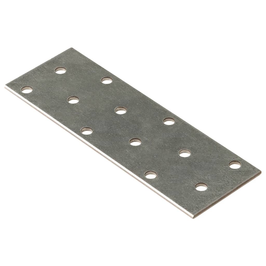Vidaxl plates perforated 60 pcs 2 mm 120x40 mm galvanized steel