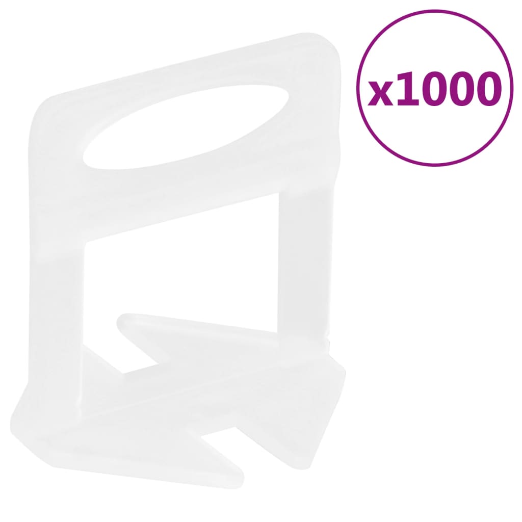 VidaXL Leveling clamps for tiles 1000 st 1.5 mm