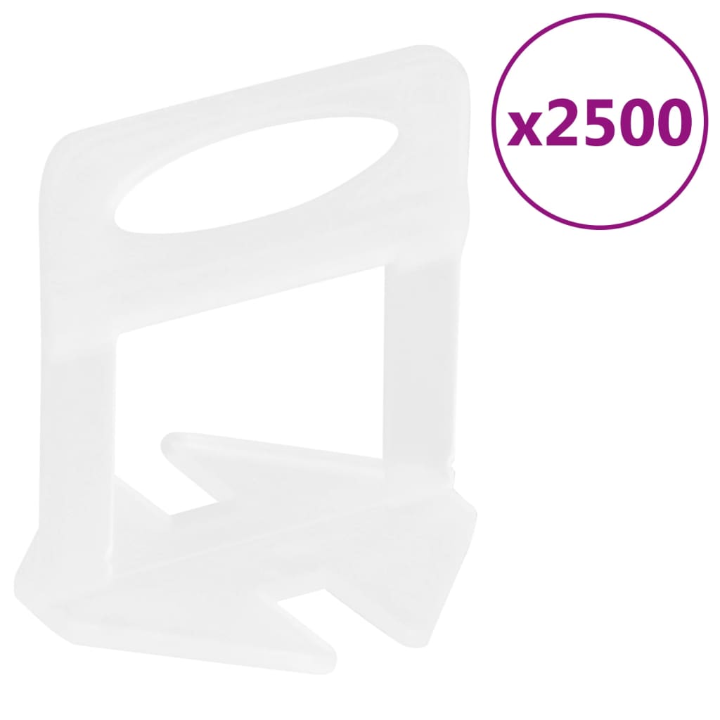 Vidaxl Niveaue klamps fir Fliesen 2500 PCs 2 mm