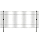 Vidaxl fence posts 10 st 150 cm galvanized steel silver colored