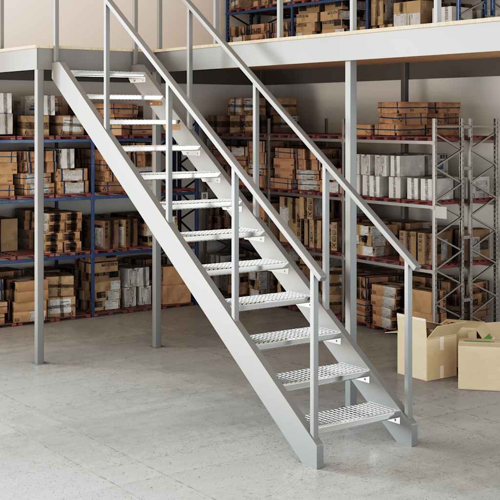 VidaXL step step grid 60x24x7 cm galvanized steel