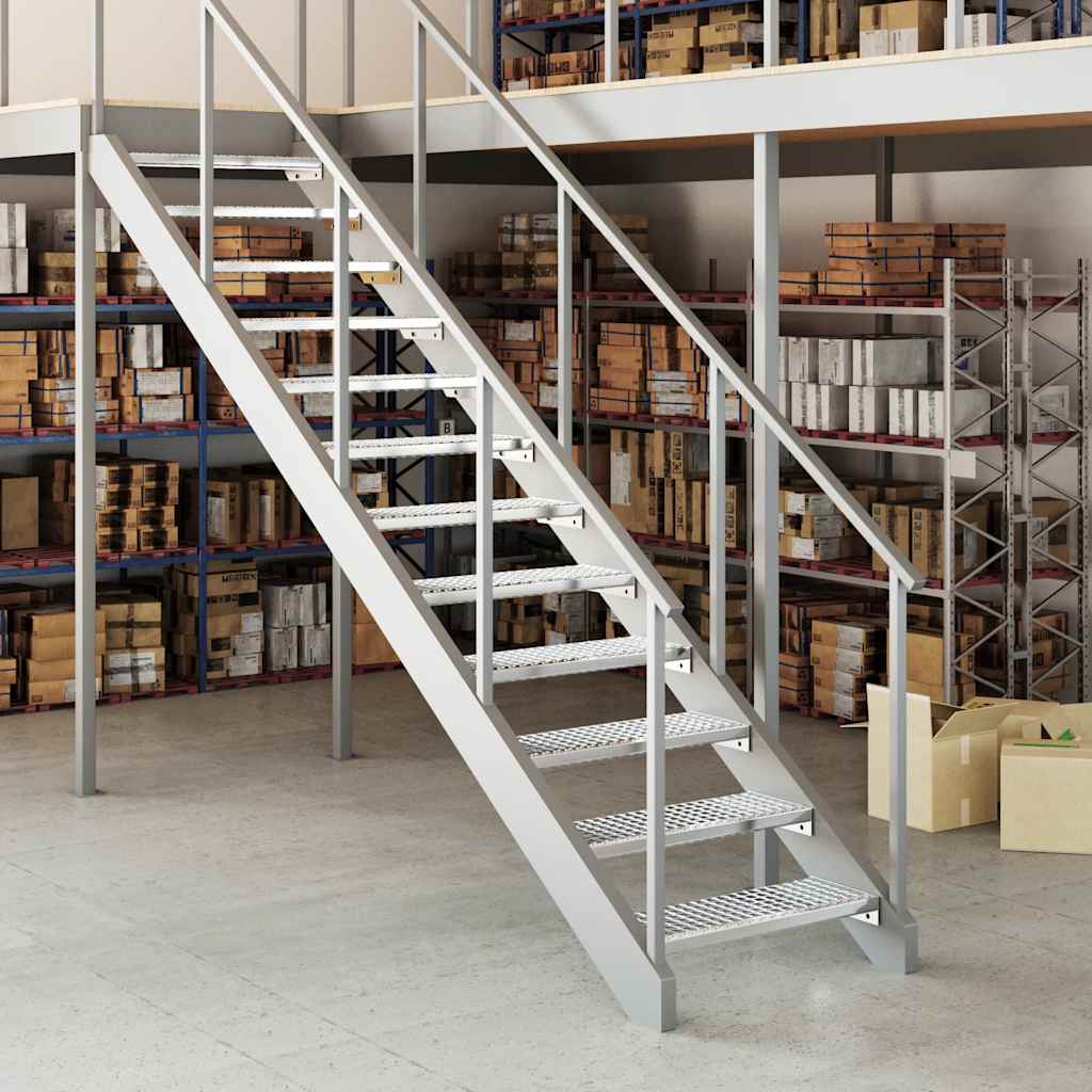 VidaXL step step grid 70x24x7 cm galvanized steel
