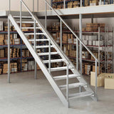 Vidaxl Step Step Grid 80x24x7 cm Acciaio zincato