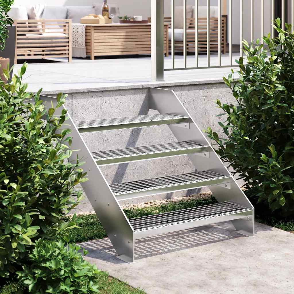 Vidaxl Step Step Grid 80x24x7 cm Acier galvanisé