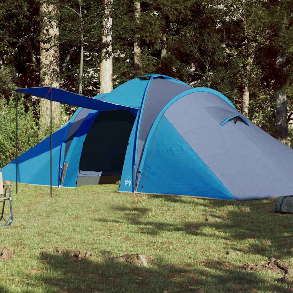Vidaxl Dome Tent Blue impermeable de 6 personas