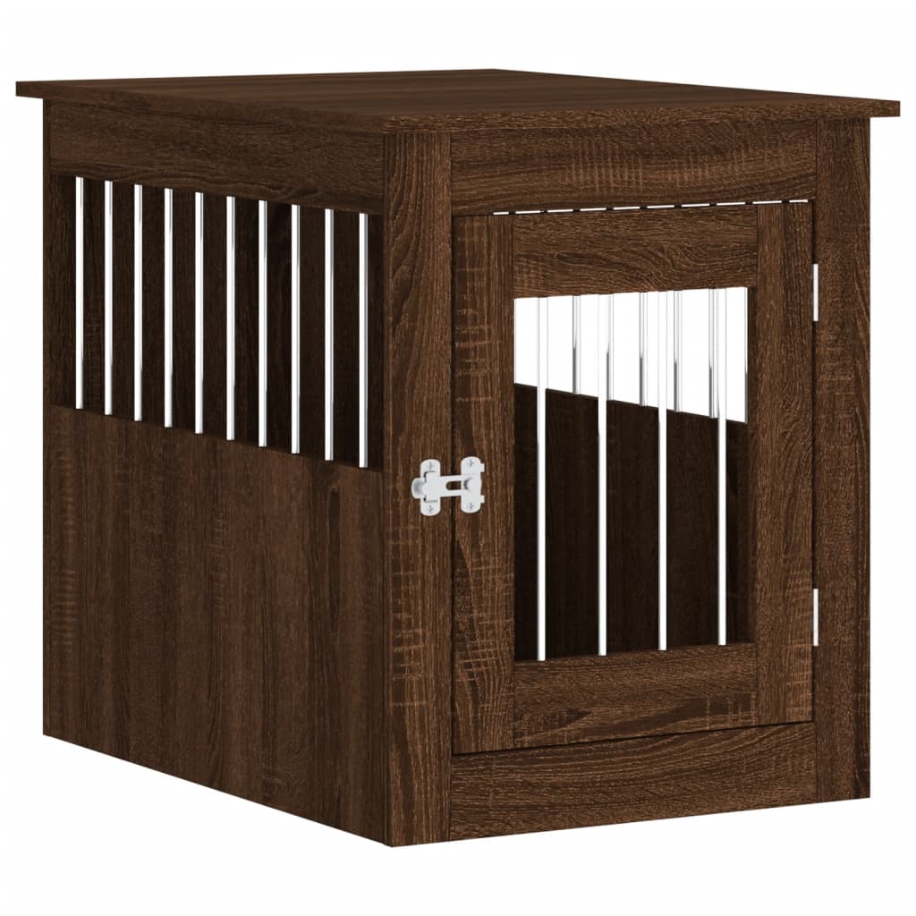 Vidaxl Hondenbench 55x75x65 cm processed wood brown oak color