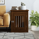 Vidaxl Hondenbench 55x75x65 cm processed wood brown oak color