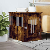 VidaXL Hondenbench 55 x 80 x 68 cm processed wood Smoked oak colored