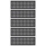 Vidaxl Stair Mats 5 St 25x75 cm guma