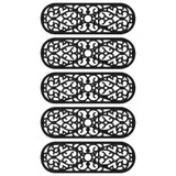 Vidaxl Stair Mats 5 St 25x75 cm guma