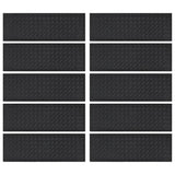 Vidaxl stair mats 10 st 25x75 cm rubber
