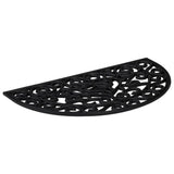 Vidaxl Doormat hallef-rondronn 45x75 cm Gummi