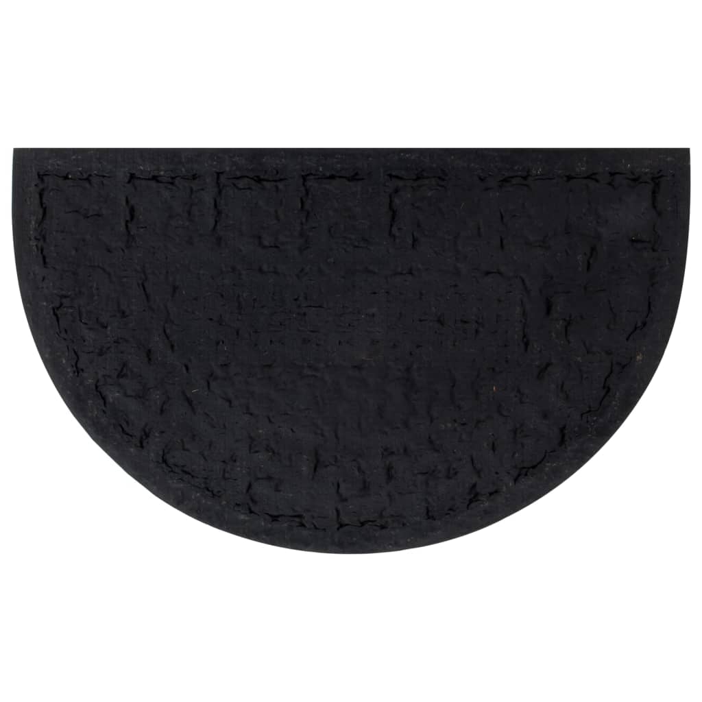 Vidaxl Doormat Half -round 45x75 cm rubber and coconut fiber