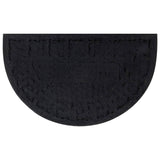 Vidaxl Doormat Half -round 45x75 cm rubber and coconut fiber