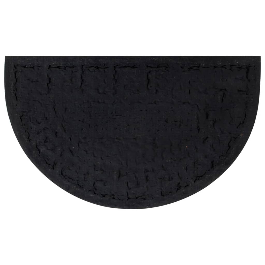Vidaxl Doormat Half -round 45x75 cm rubber and coconut fiber