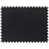Vidaxl Rubbert tile 12 mm 90x120 cm Black