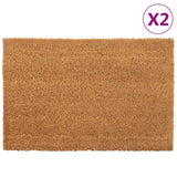 Vidaxx doormats 2 pcs 40x60 cm tufted coconut fiber natural