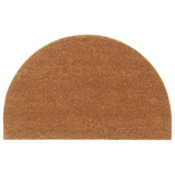 Vidaxl Half-Round Doormat 50x80 cm Tufted Coconut Fiber Natural