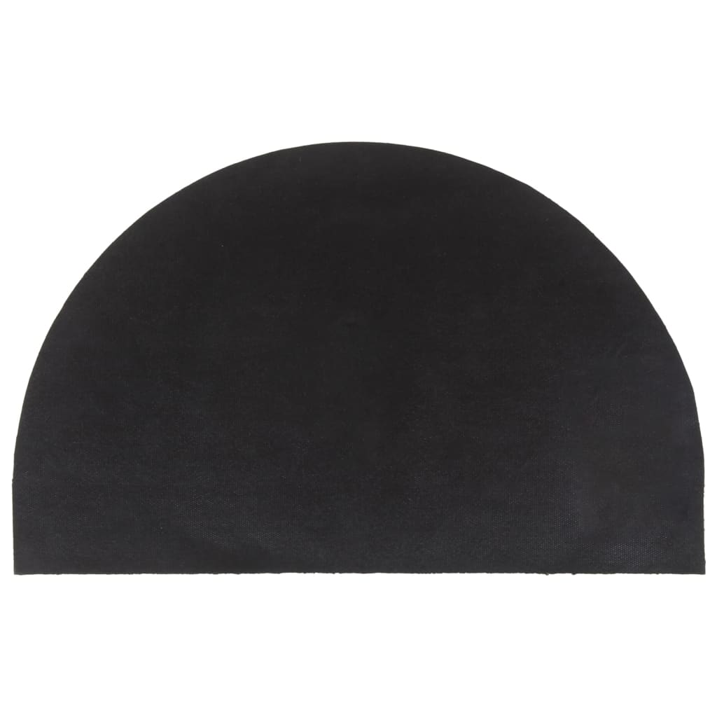 Vidaxl Half-Round Doormat 50x80 cm Tufted Coconut Fiber Natural
