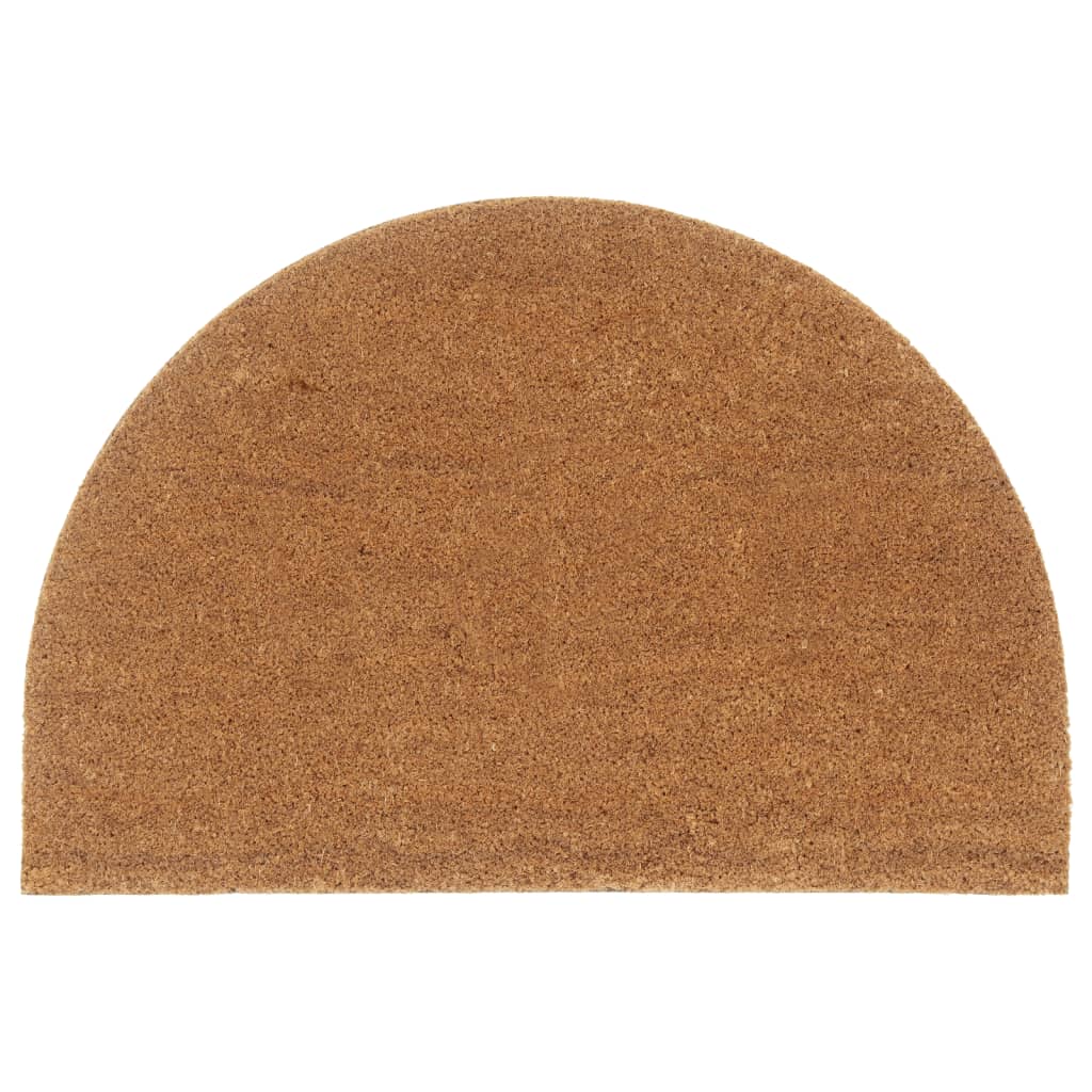 Vidaxl Half-Round Doormat 60x90 cm Tufted Coconut Fiber Natural