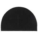 Vidaxl doormat half round 40x60 cm tufted coconut fiber black