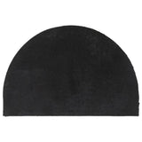 Vidaxl doormat half round 40x60 cm tufted coconut fiber black