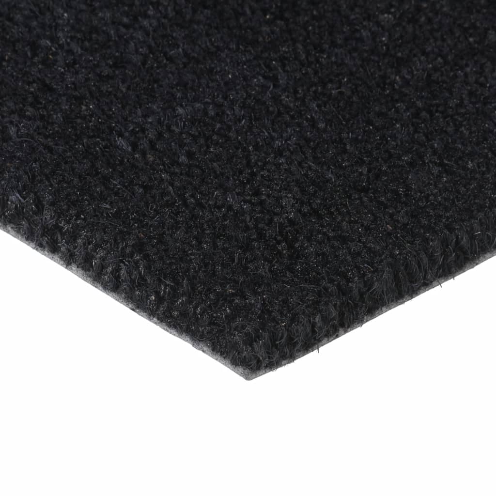 Vidaxl doormat 50x80 cm tufted coconut fiber black