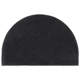 Vidaxx doormat semi-circular 40x60 cm tufted coconut fiber dark gray