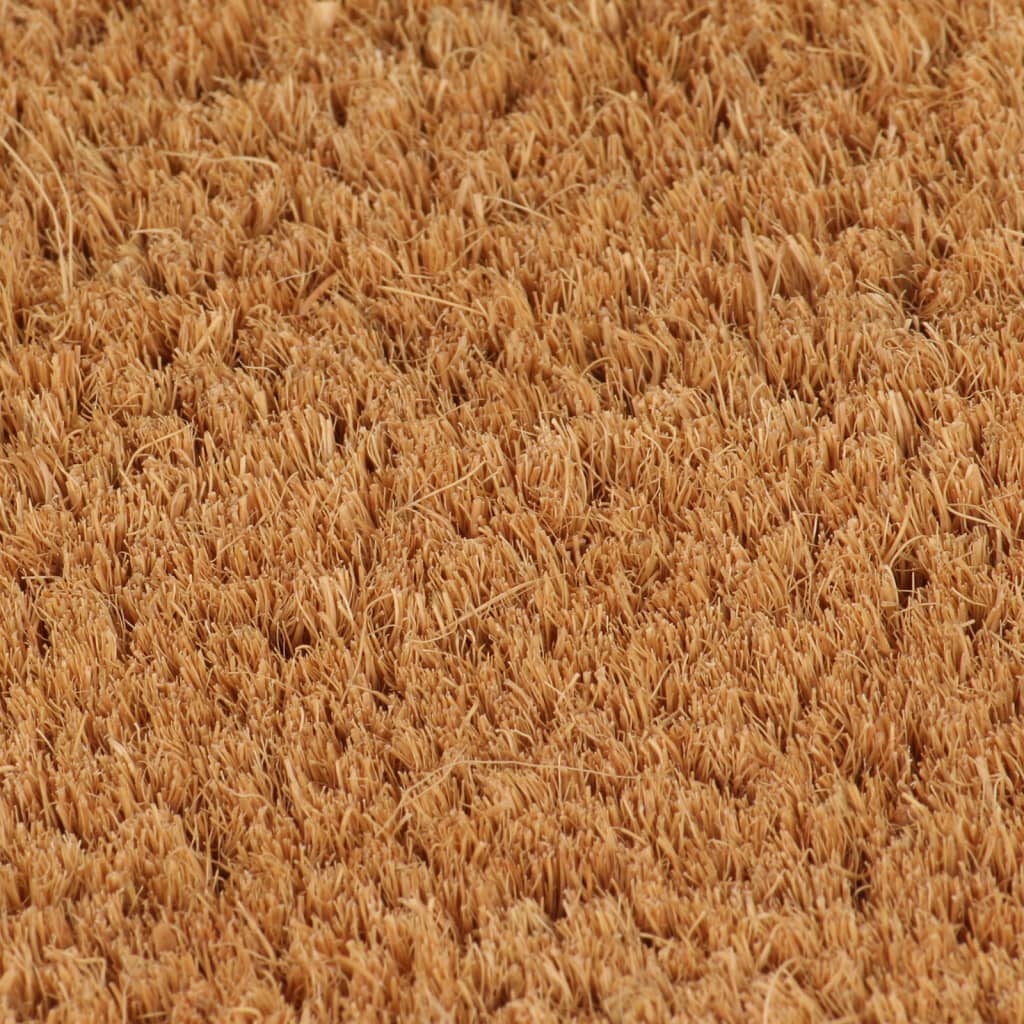 Vidaxl Doormat Half -round 50x80 cm tufted coconut fiber natural