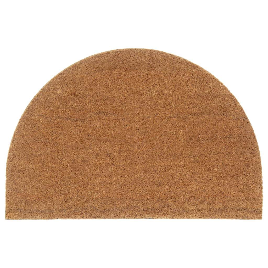 Vidaxl Doormat Half -round 60x90 cm tufted coconut fiber natural