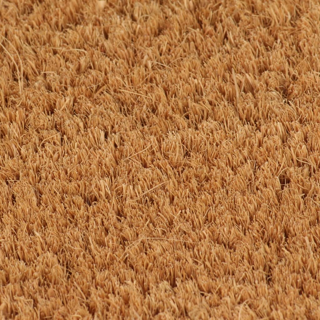 Vidaxl Doormat Half -round 60x90 cm tufted coconut fiber natural