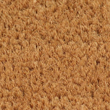Vidaxl Half-Round Doormat 60x90 cm Tufted Coconut Fiber Natural
