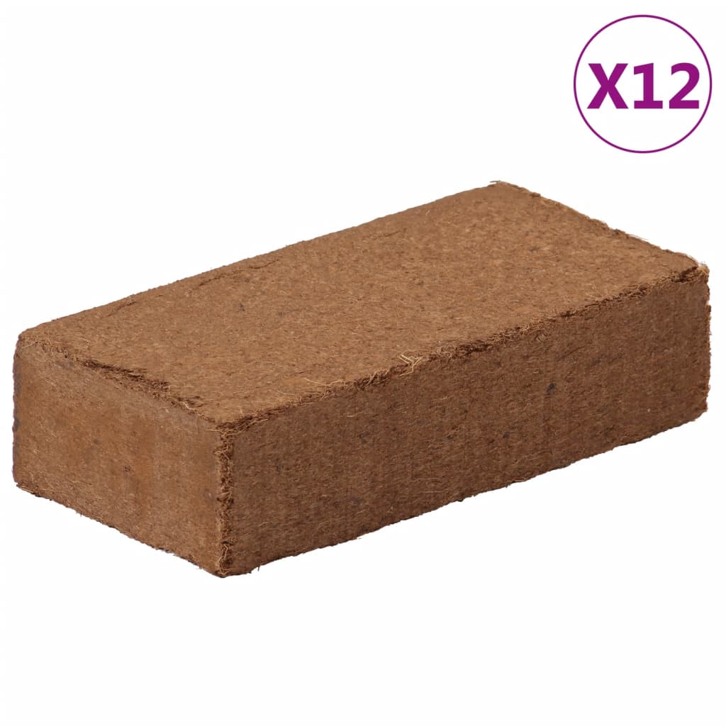 Vidaxl Kokosnoss Fiberblocken 12 St 650 G all 7.8 kg Total