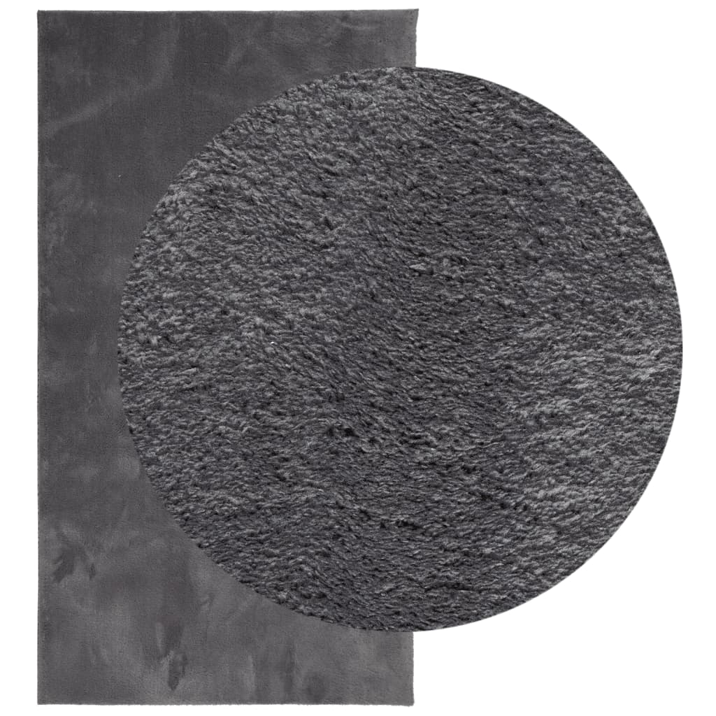 Vidaxl rug harte Low -Pole Softwarble 60x110 cm Anthracit