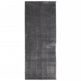 Vidaxl rug harte low -pole mëll wäschen 80x200 cm Anthracit