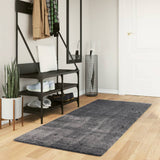 Vidaxl rug harte low -pole mëll wäschen 80x200 cm Anthracit
