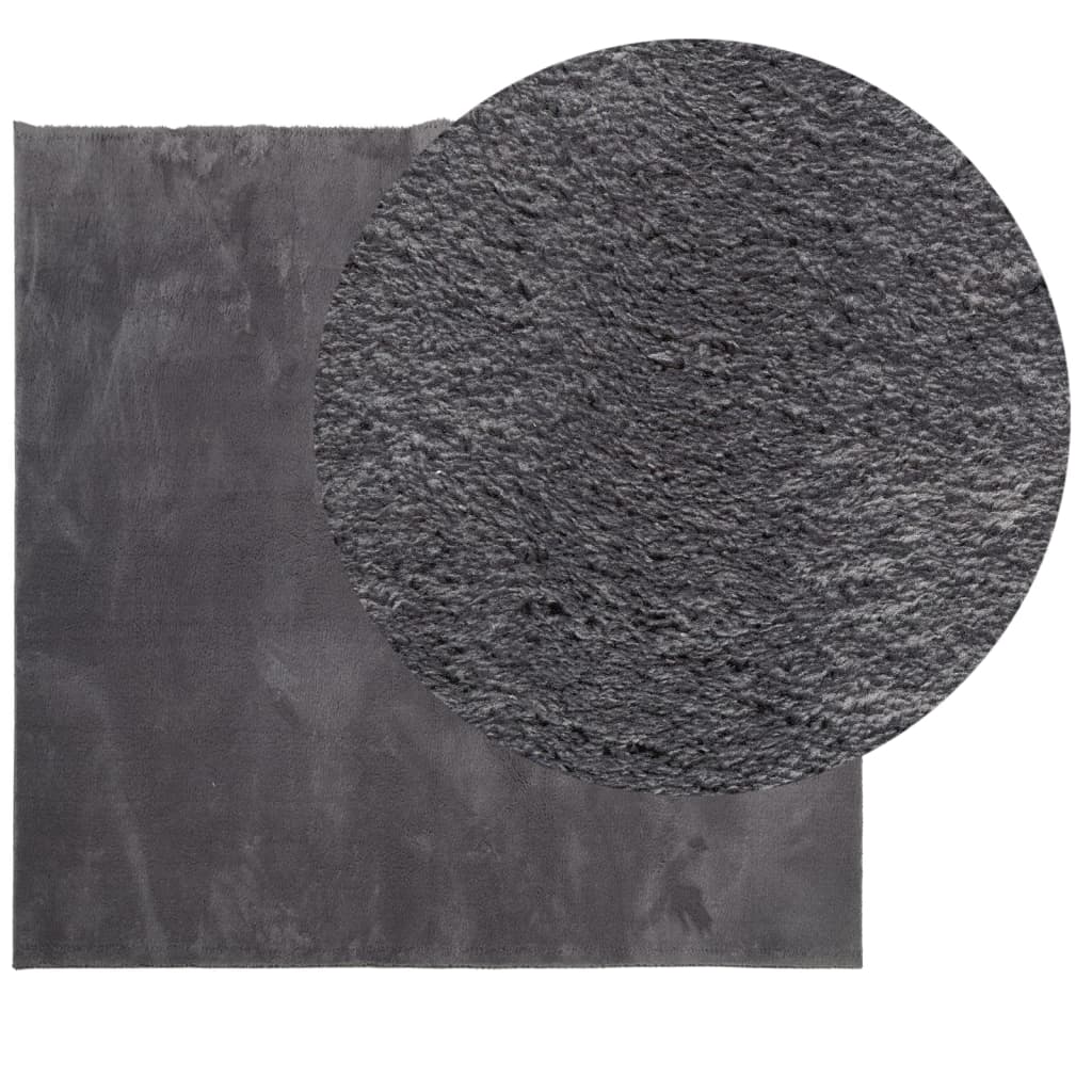 Vidaxl rug harte low -pole mëll war de 2400x24 cm Anthracit