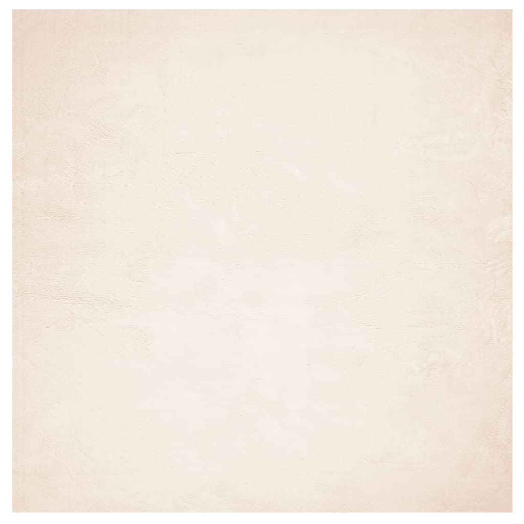 Vidaxl rug Huarte low -pile soft washable 120x120 cm beige