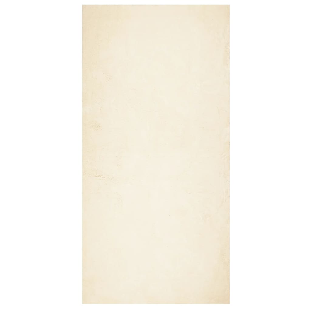 Vidaxl rug harte low -pile mëll mëll war 100x200 cm Crème