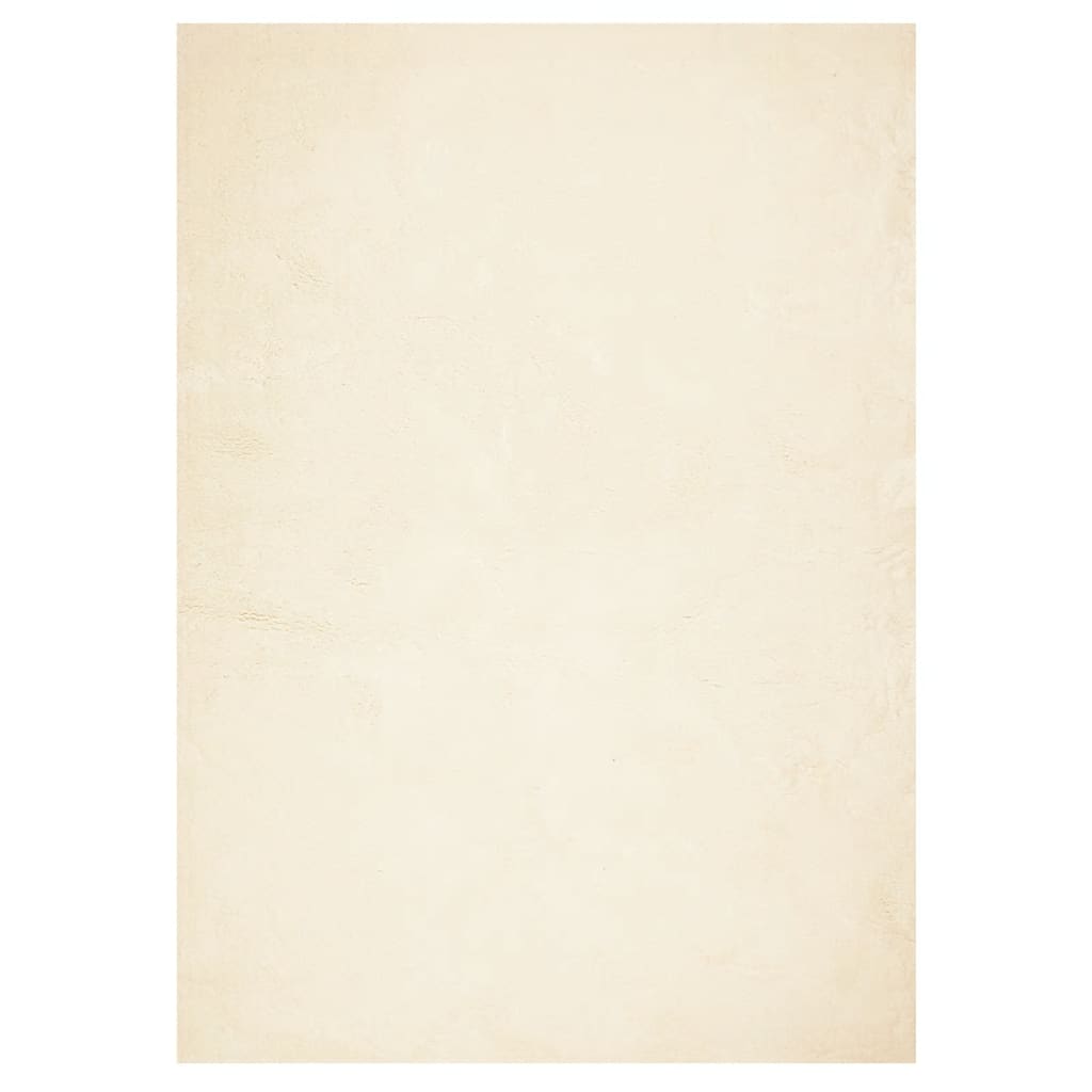 Vidaxl rug Huarte low -pole soft washable 240x340 cm cream