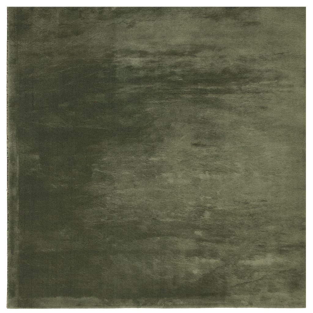 Vidaxl rug Huarte low -pole soft washable 120x120 cm forest green